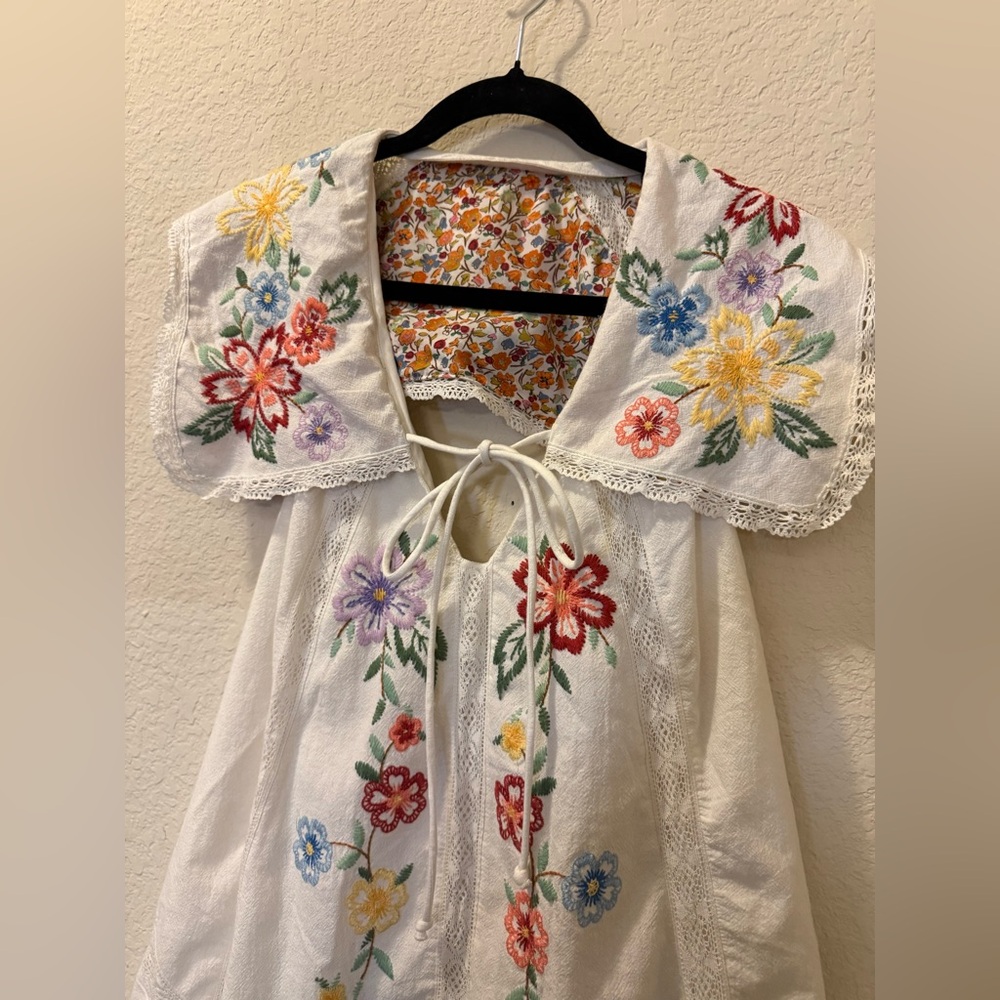 Free People Willow Floral Embroidered Mini Dress - Picture 8 of 10